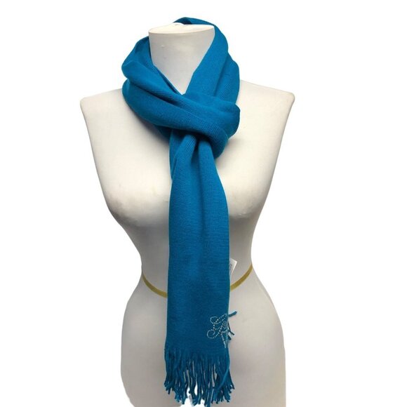 GUESS RHINESTONE LOGO SCARF NEW WITH TAG - Picture 4 of 9